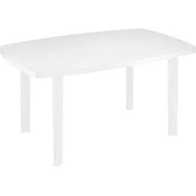 MAURY'S TAVOLO FARO DA ESTERNO 137 X 85 X H72 IN COLORE BIANCO