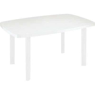 MAURY'S TAVOLO FARO DA ESTERNO 137 X 85 X H72 IN COLORE BIANCO