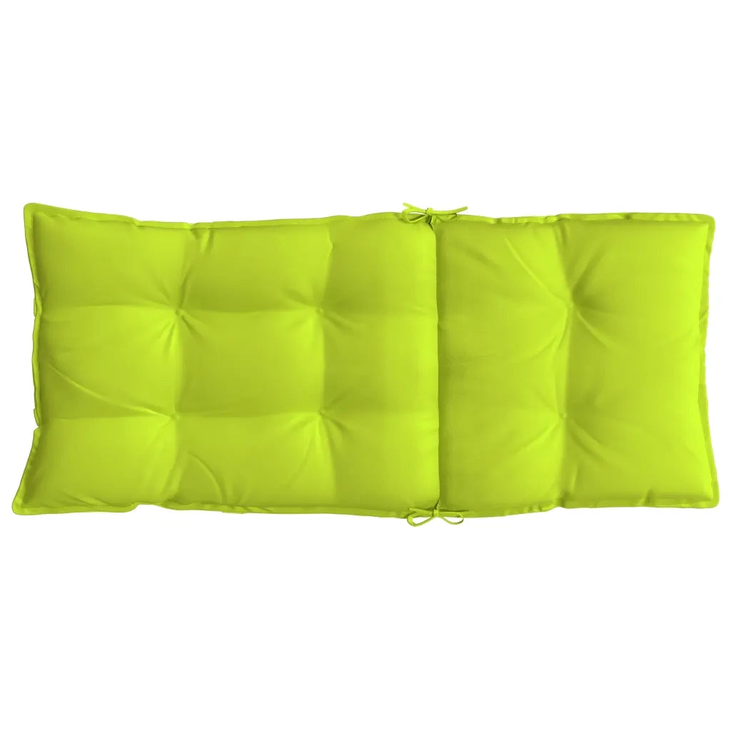 Cuscini Sedia Schienale Alto 4 pz Verde Chiaro Tessuto Oxford