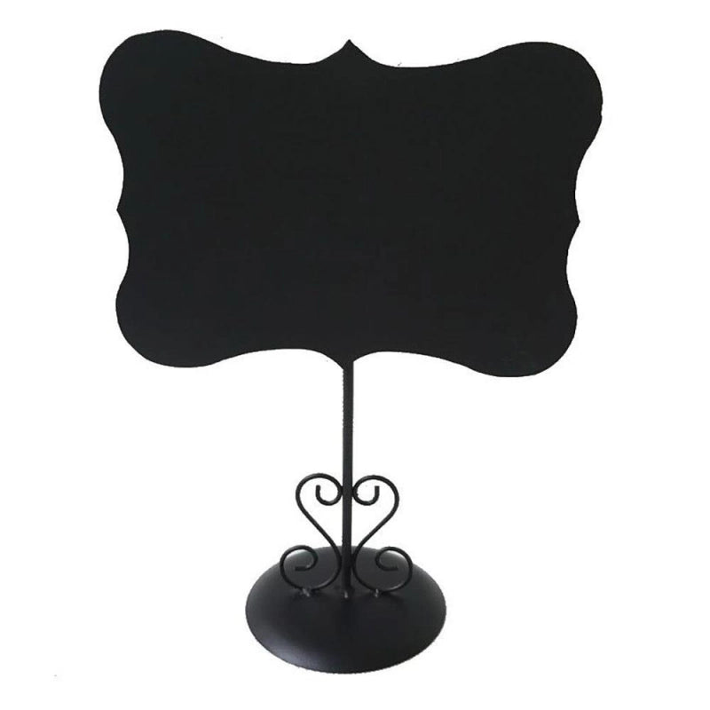 Lavagna metallo nero con supporto cm20x10h27,5