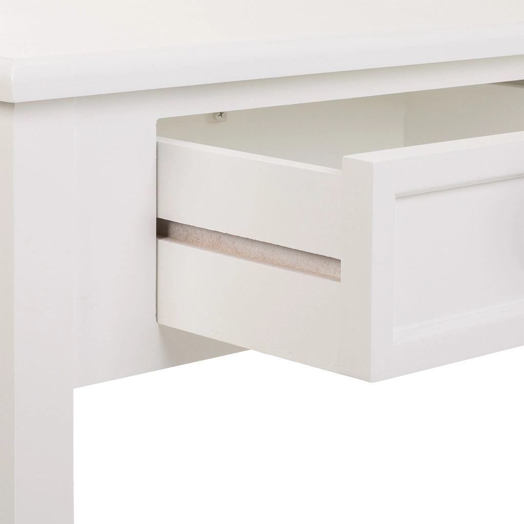 Mobile da ingresso in legno bianco 100x40x80h