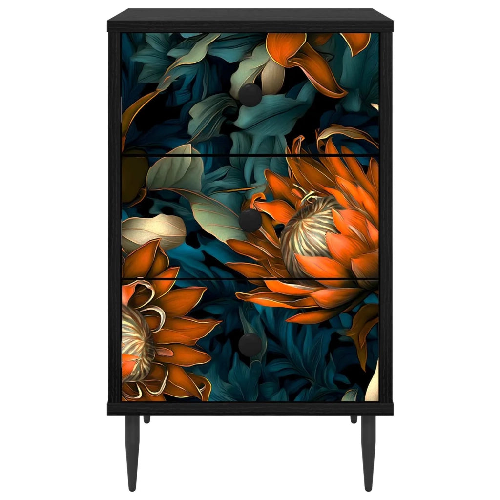 Armadio da Notte LOCHEM 2 pz Rovere Nero 36 x 33 x 61 cm 8007312