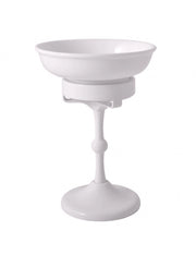 Portasapone da tavolo retrò MORAVA in ottone bianco 10,9x 15 cm