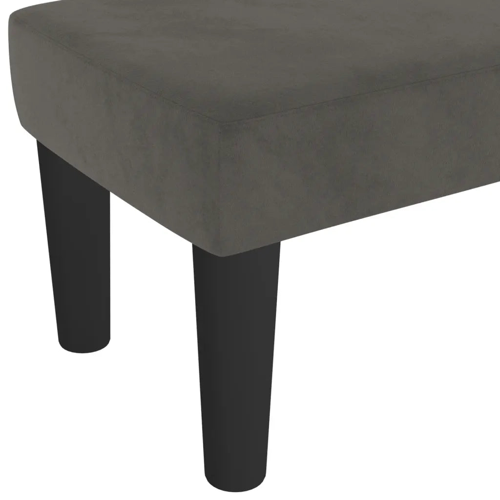 Panca Grigio Scuro 70x30x30 cm in Velluto CFW8324896