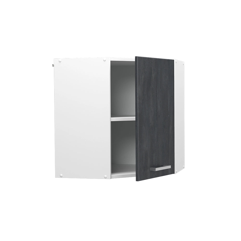 Vicco Mobile angolare da cucina Calcestruzzo nero 57 cm