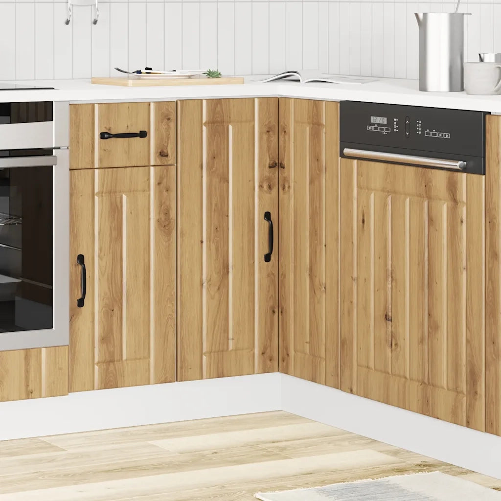 Base ad Angolo Cucina Lucca Rovere Artigianale Truciolato 853756