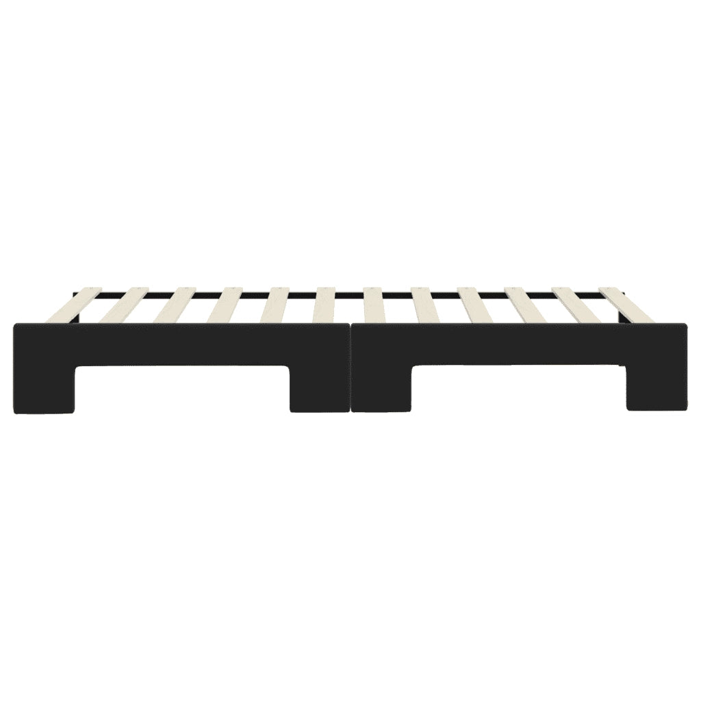 Divano Letto con Letto Estraibile-Sofa Letto-Daybed Nero 90x200 cm in Velluto 473115