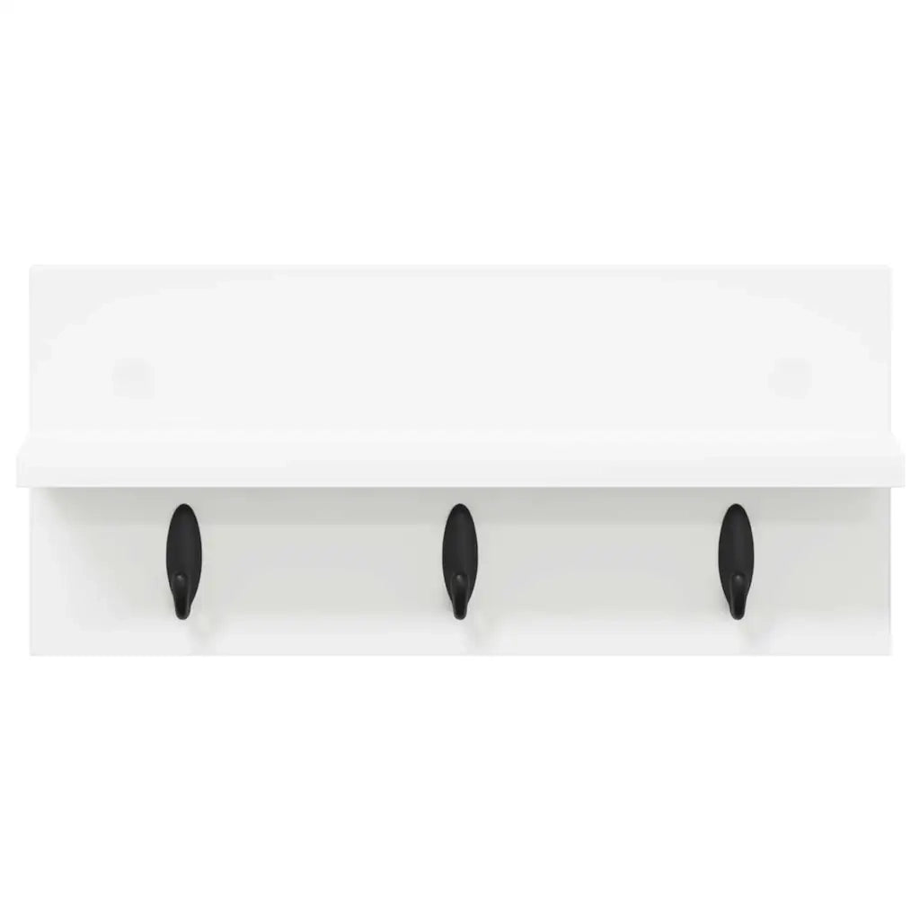 Appendiabiti a muro Bianco 40 x 10,5 x 18 cm Legno multistrato 874379