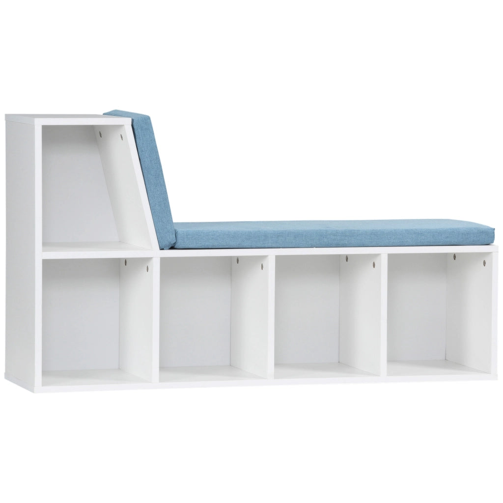 Libreria con seduta ¨C zephmum ¨C bianco blu 108x60x30