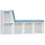 Libreria con seduta ¨C zephmum ¨C bianco blu 108x60x30