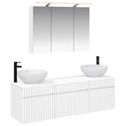 Set di Armadi da Bagno 4 pcs Bianco 100 x 14,5 x 70 cm 3406615