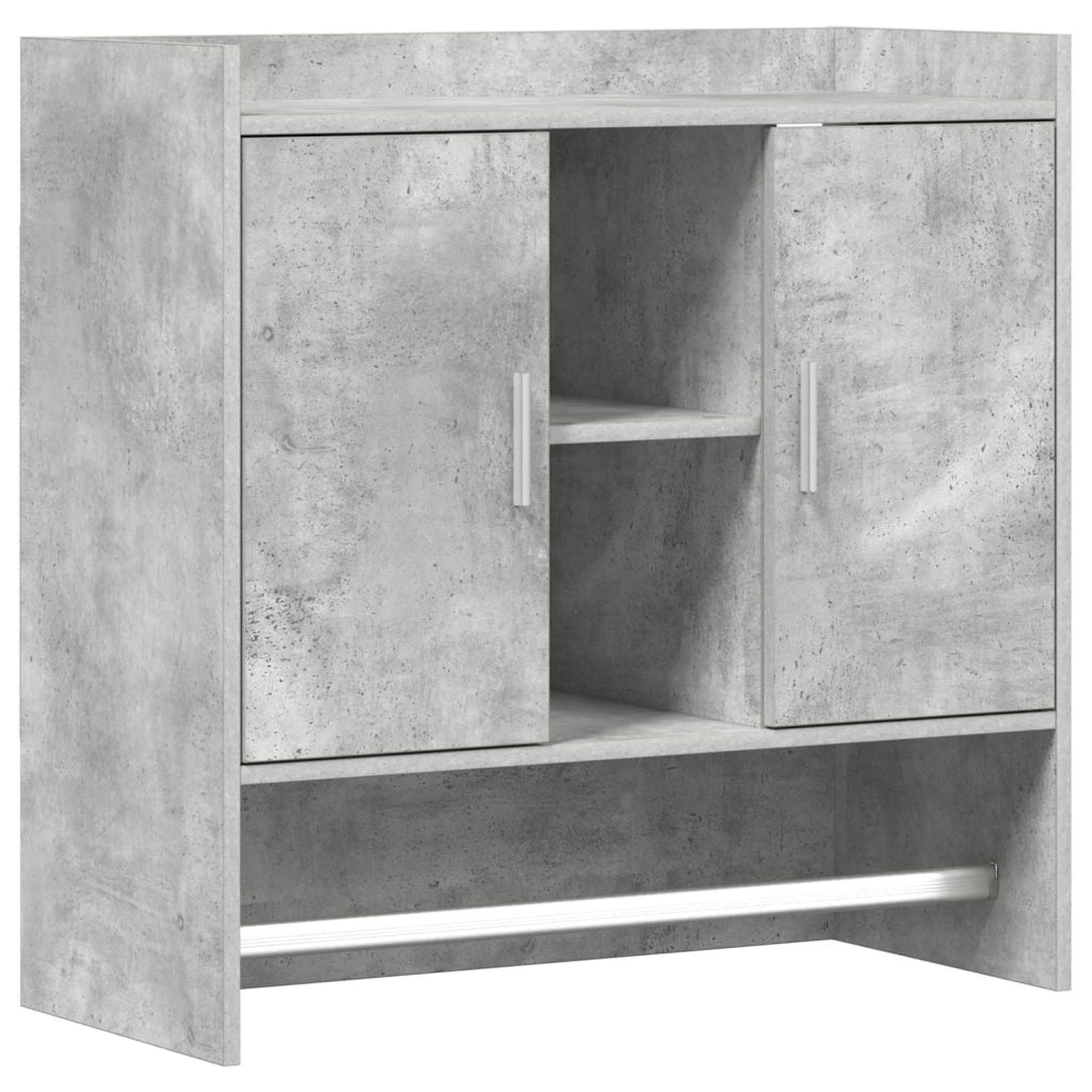 Scaffale da parete A parete Grigio Cemento 80 x 36 x 80 cm 8011374