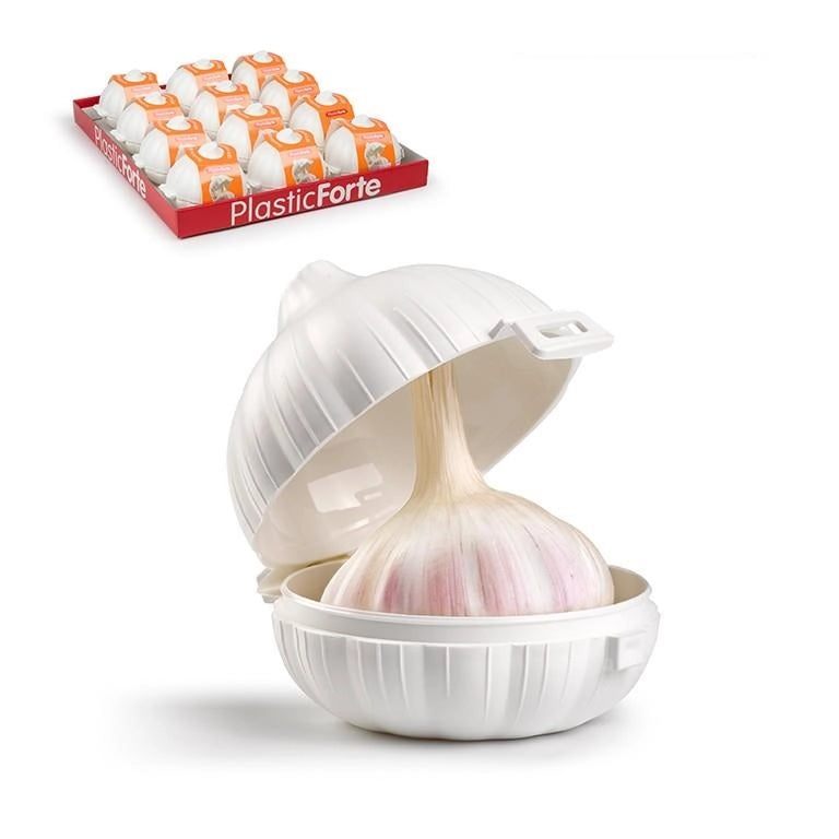 1 Pezzo Contenitore Salva Aglio in Plastica Plastic Forte