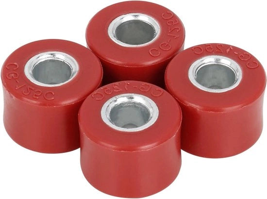 Set di 4 ammortizzatori in gomma resistenti per motocicletta in rosso