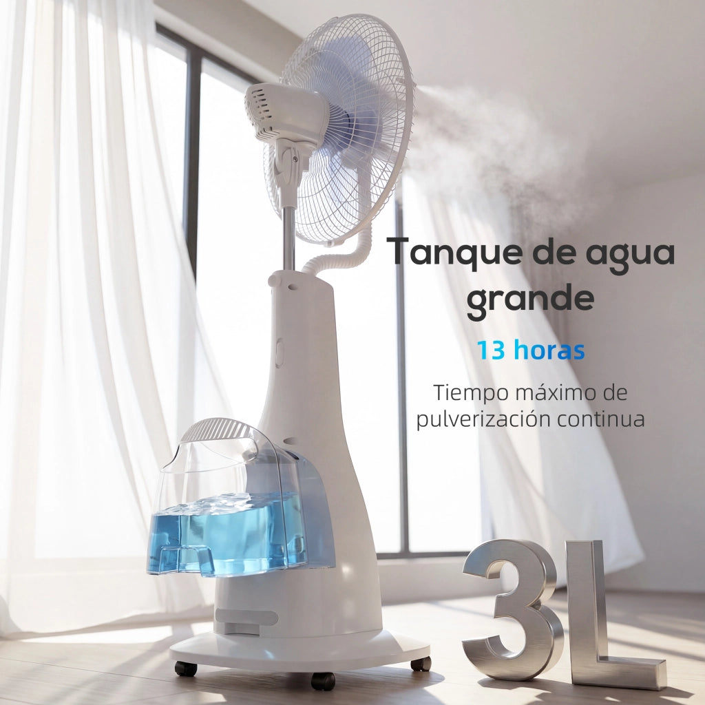 Ventilatore Nebulizzatore con Controllo Remoto ¨C zephmum ¨C 90W 3L Grigio