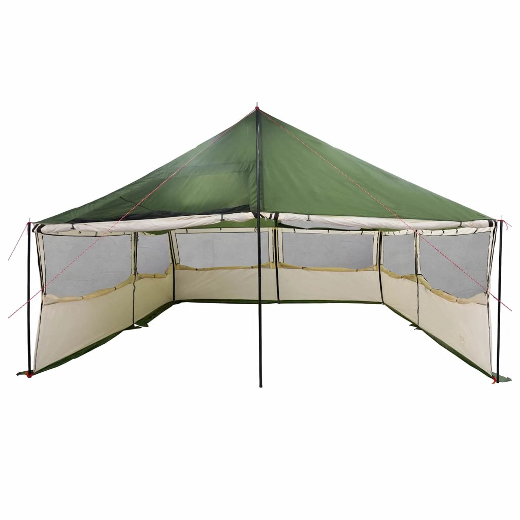 Tenda Familiare Verde 600 x 400 x 268 cm Poliestere e Acciaio 42028603