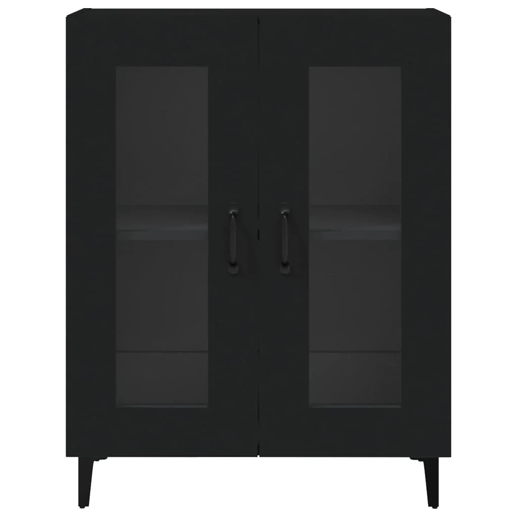 Buffet credenza cassettiera armadio mobile contenitore organizer per cucina soggiorno salotto 69,5 x 34 x 90 cm legno ingegnerizzato nero 02_0036067