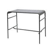 Tavolo alto da giardino in acciaio, 4 posti, 120cm, antracite