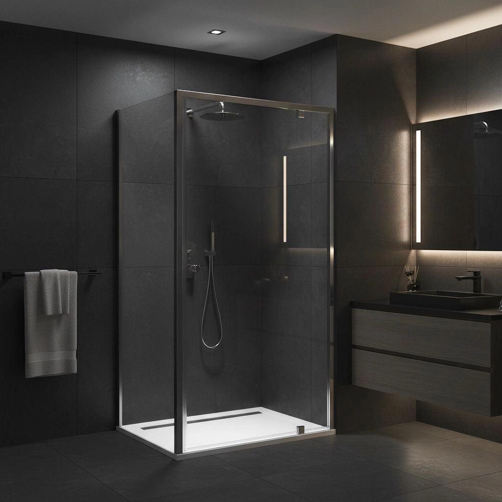 Cabina Doccia Rea Primo Swing 100x80 Chrome