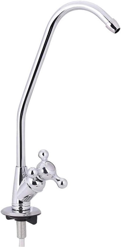 Chromato Aanrechtkraan per Filtrazione dell'Acqua 360° Rotazione Maniglie per Vasca da Bagno Wastafel Kraan Commerciale Moderno Manigliale Singolo