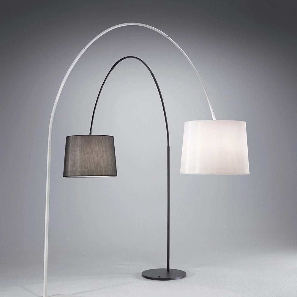Piantana Moderna Dorsale Metallo Bianco 1 Luce E27