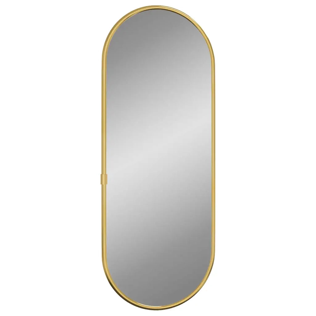 vidaXL Specchio da Parete Dorato 40x15 cm Ovale