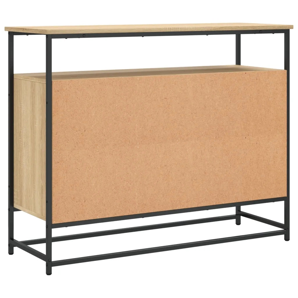 Credenza-Buffet-Armadio da cucina Rovere Sonoma 100x35x80 cm in Legno Multistrato 957797