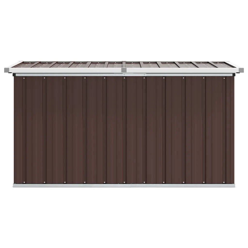 Baule da giardino marrone 129x67x65 cm CFW4592156