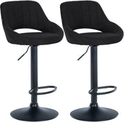 Set di 2 sgabelli da bar tessuto Milet B 1