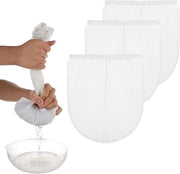Tela di Sifone in Nylon Rinnovabile 305 x 254 cm per Caffè Freddo, Tè e Altro - Tela a Maglia Fine con Filtro Opzionale