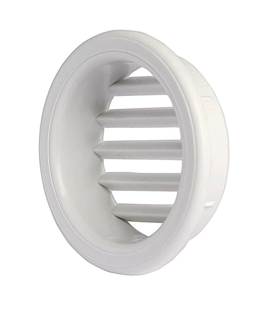 Griglia di areaz. circol. 60 da incasso in plastica per mobili