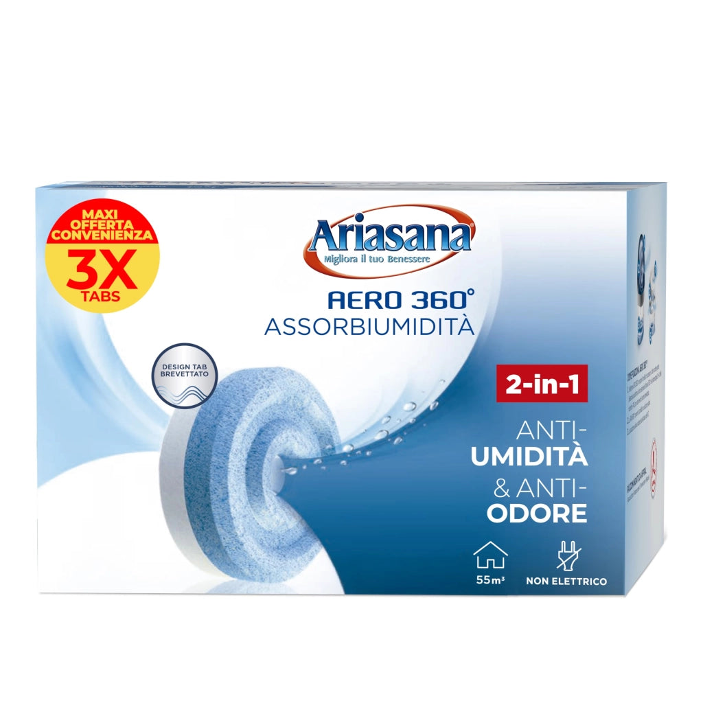 Ariasana Tab Ricarica Aero 360 Inodore 3 x 450 g 8 Pezzi