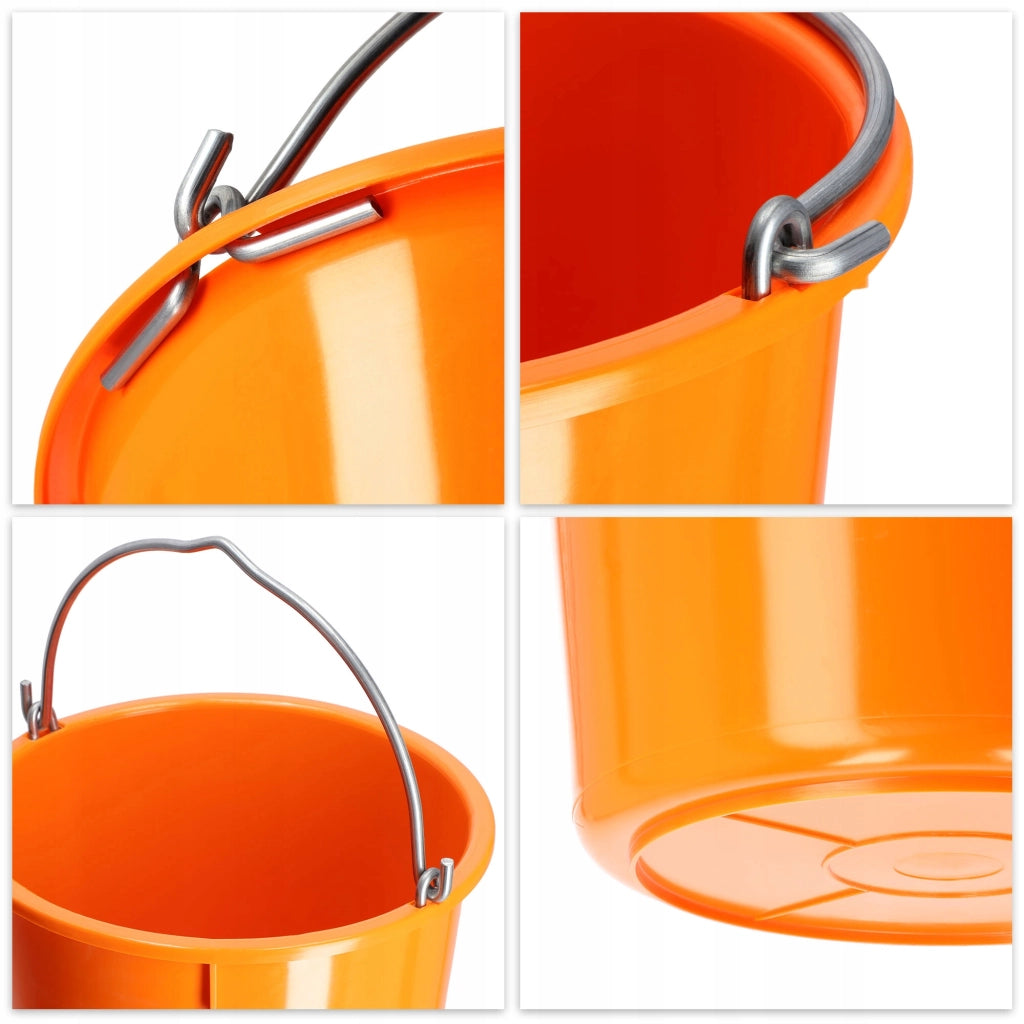 Secchio da costruzione KADAX 20L, malta resistente in plastica per uso domestico e giardinaggio, 3 pezzi