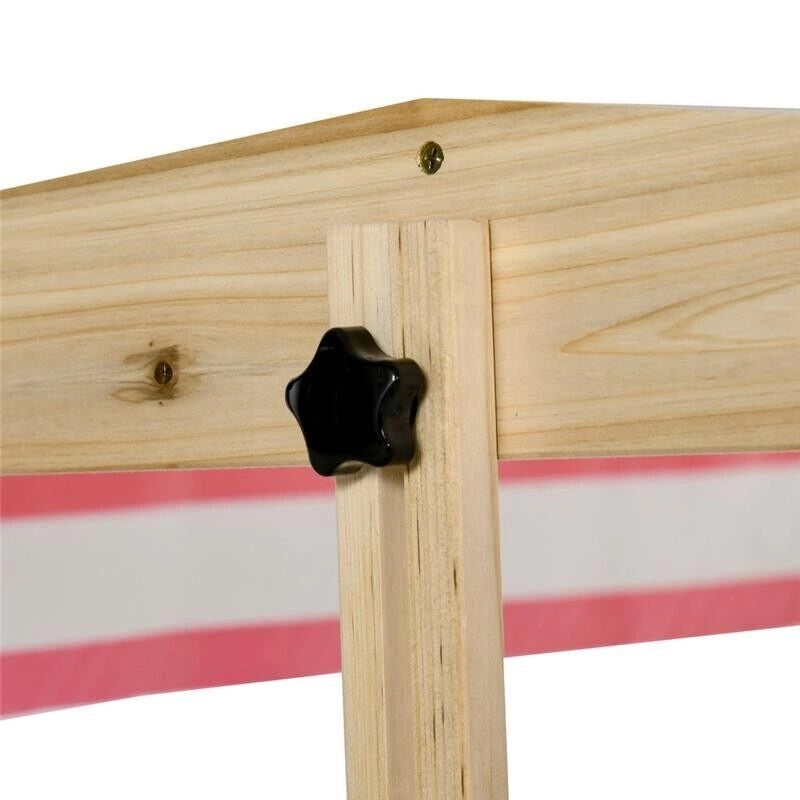 SABBIERA DA CORTILE CON TETTUCCIO REGOLABILE PER BAMBINI 3-8 ANNI 118X118CM