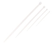 50 Pezzi Fascette Stringicavo Bianco 2,5 X 100 MM