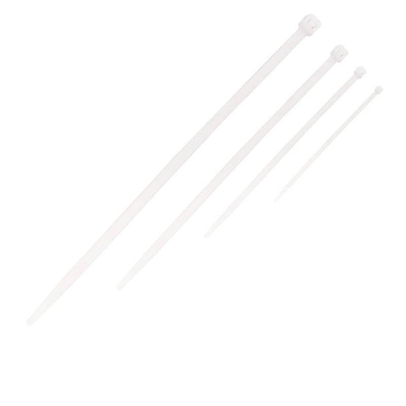 50 Pezzi Fascette Stringicavo Bianco 2,5 X 100 MM