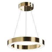 Lampadario A Sospensione Moderno Saturno Acciaio Ottone 1 Luce Led 36W