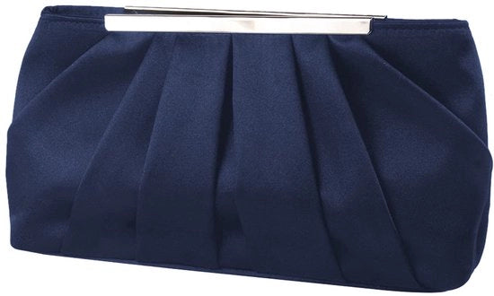 Borsa da sera in satin per donne, elegante borsa da sera piegata in satin, portafoglio per donne, borsa da sera argento per matrimonio