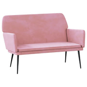 Panca Rosa 108x79x79 cm in Velluto CFW3727213