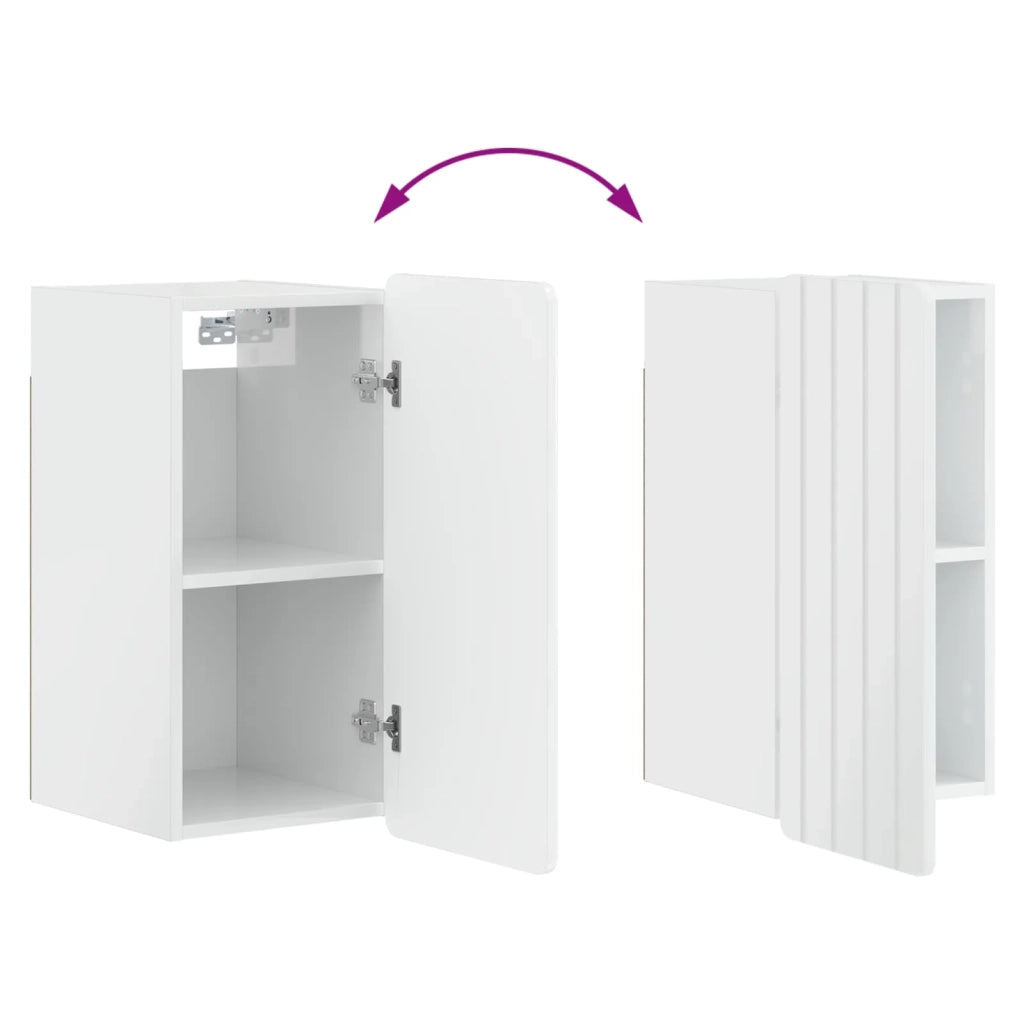 Armadio da bagno a muro ZWOLLE Bianco Lucido 30 x 31 x 63 cm 896369