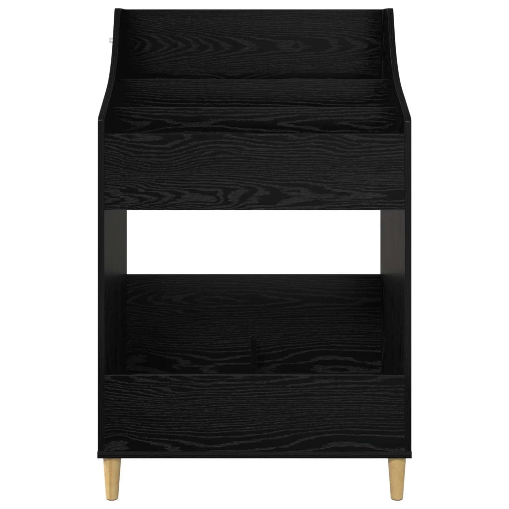 Scaffali per Media Rovere Nero 70,5 x 46 x 112 cm 8012899