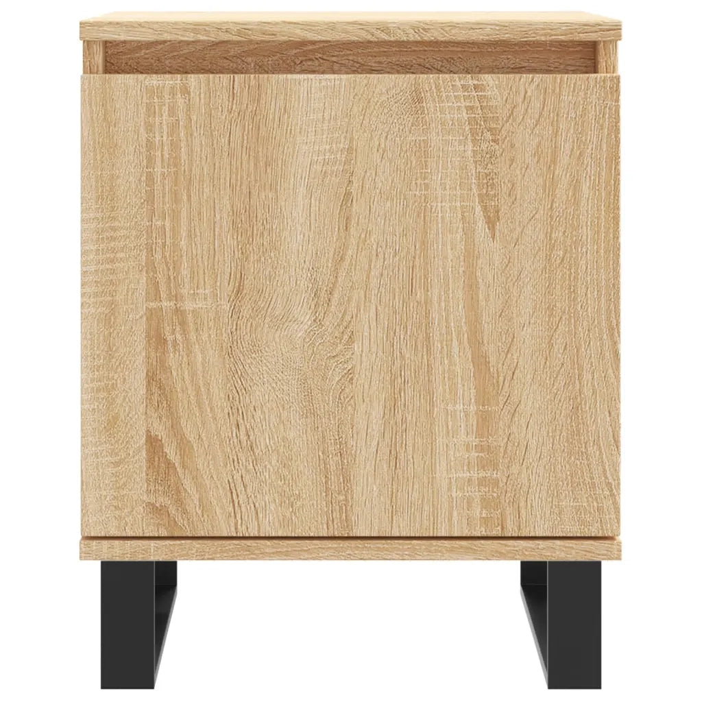 Comodini 2 pz-Set di 2 Tavolino da notte Rovere Sonoma 40x30x50 cm in Legno Multistrato 178001