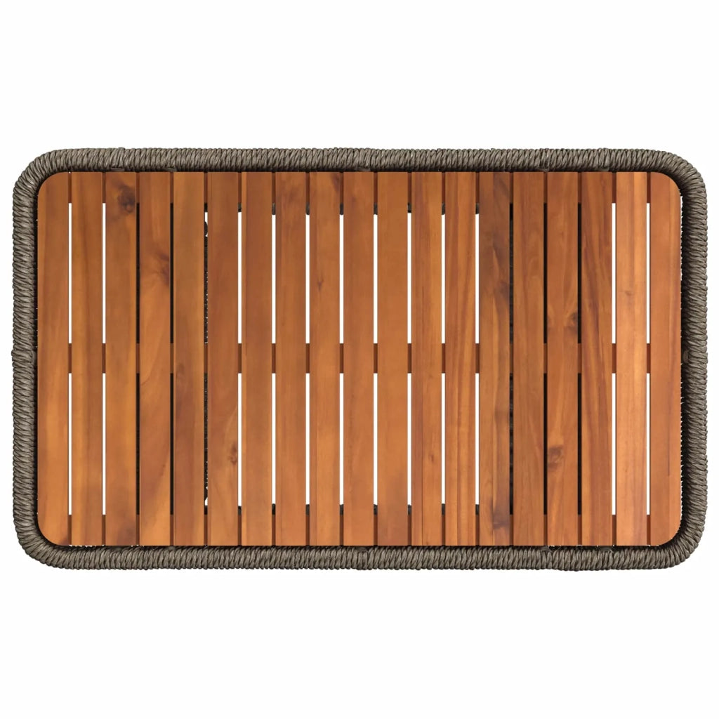 Set da Pranzo per Giardino 3 pz Grigio e Grigio Scuro 42026751