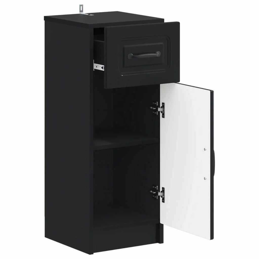 Mobiletto da Bagno UTRECHT Nero 30 x 31 x 77 cm 897706