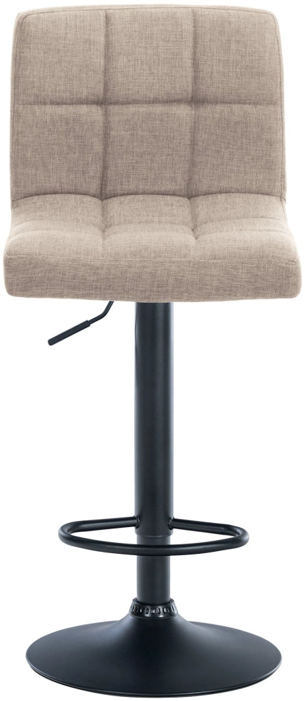 2er Set Barhocker Calma Stoff schwarz