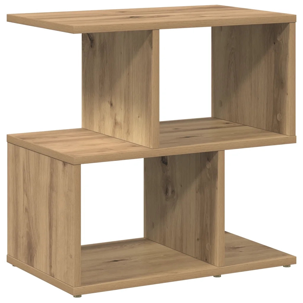 Comodini 2pz Rovere Artigianale 50x30x51,5 cm Legno Multistrato 856537