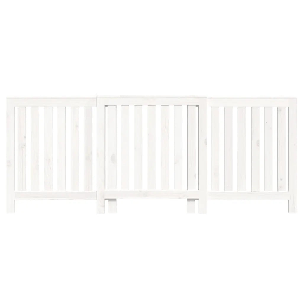 Copertura Termosifone Bianca 210x21x85 cm Legno Massello Pino 822587