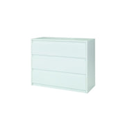 Comò 3 cassetti - 110x87x46 cm - bianco lucido - collezione VERONA