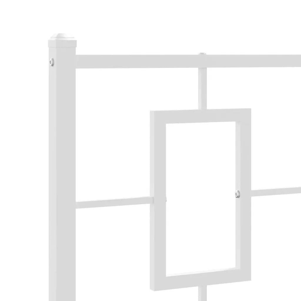 Testiera in Metallo-Testiera in Ferro-Testata Bianco 75 cm 472781