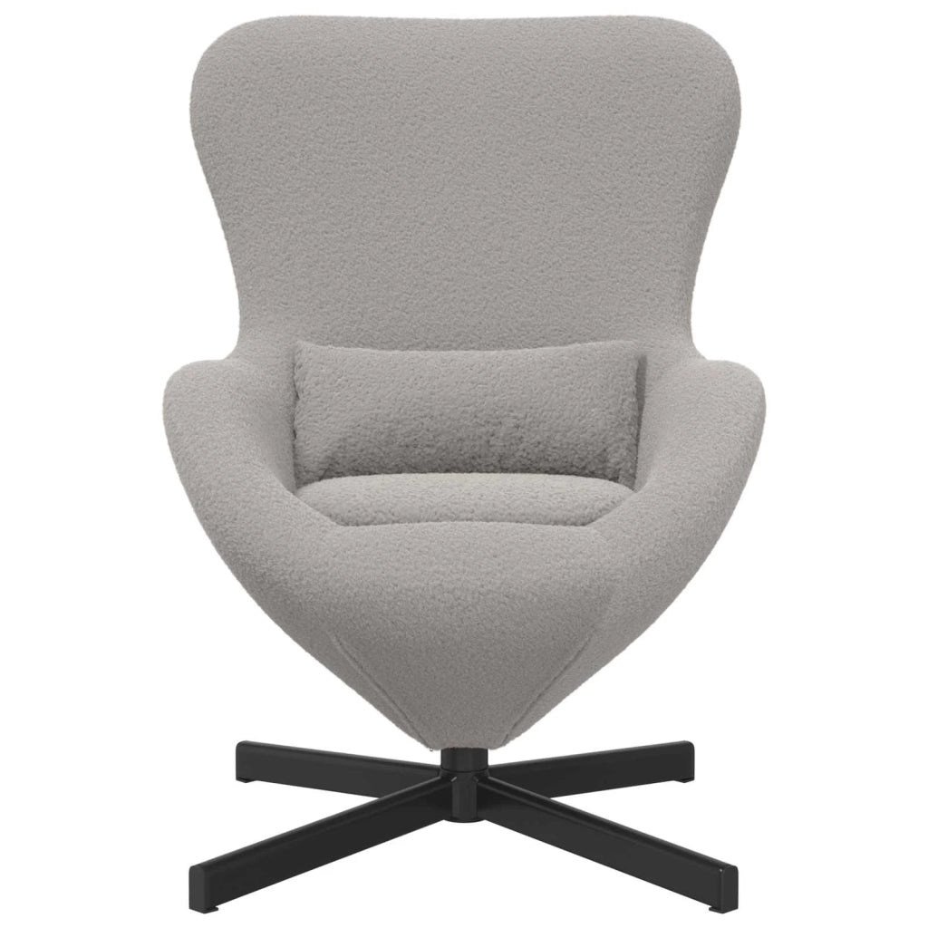 Divano Sedia-Poltrona uovo Grigio chiaro 63 x 73 x 90 cm Tessuto 189472